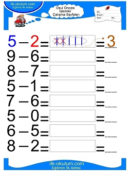 Çocuklar İçin toplam işlemi yaprak testleri 